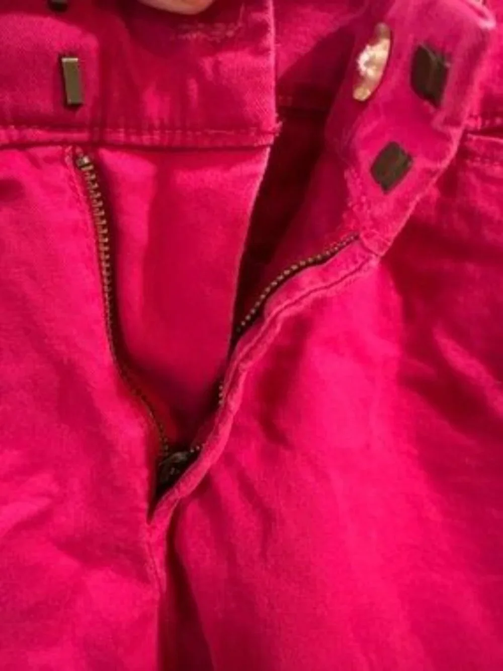 Hot Pink Cotton Bermuda Shorts - Picture 3 of 7